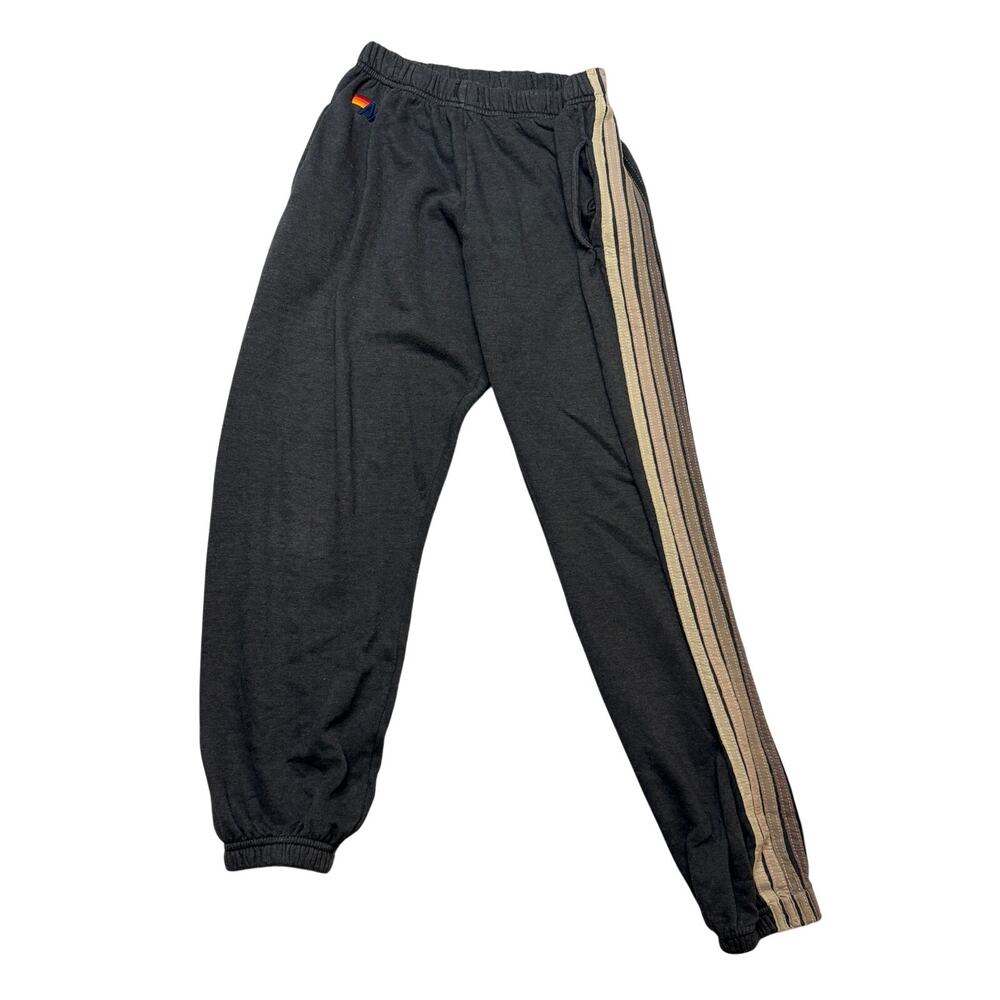 Aviator Nation 5 Stripe Sweatpants Joggers Women's Large Loungewear Retro